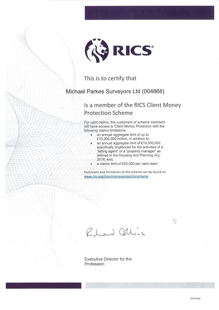 RICS Client Money Protection Scheme